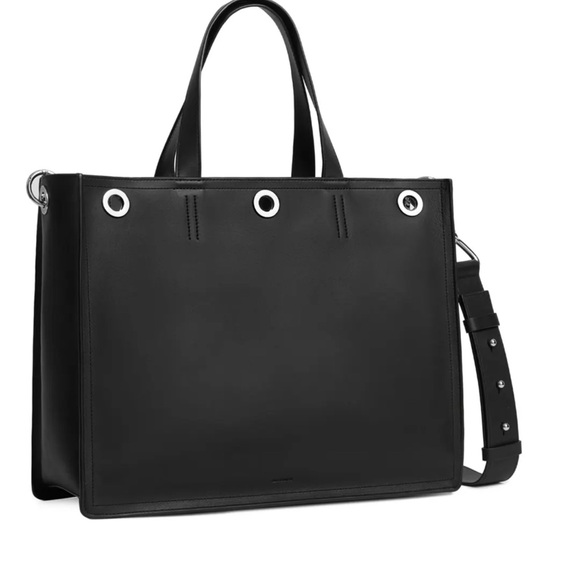NWT All Saints Captain E/W Leather Tote - Picture 6 of 6